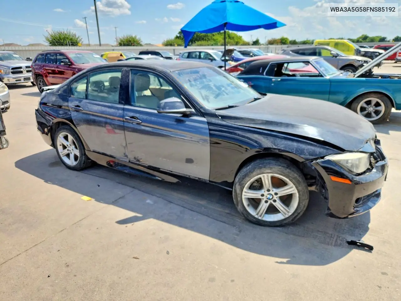 2015 BMW 328 I VIN: WBA3A5G58FNS85192 Lot: 59896296