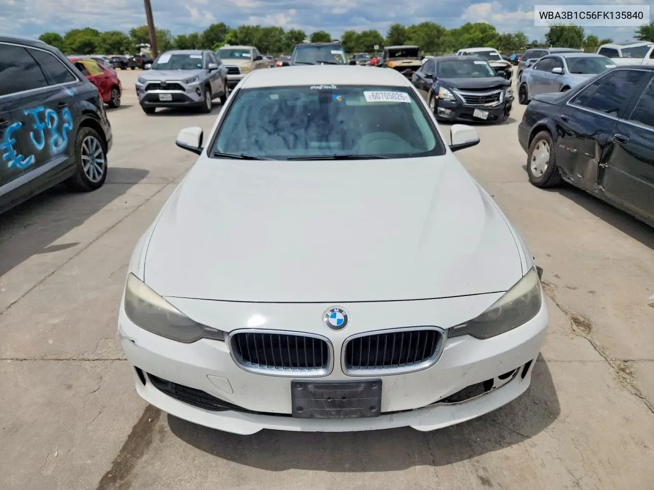 2015 BMW 320 I VIN: WBA3B1C56FK135840 Lot: 60705026
