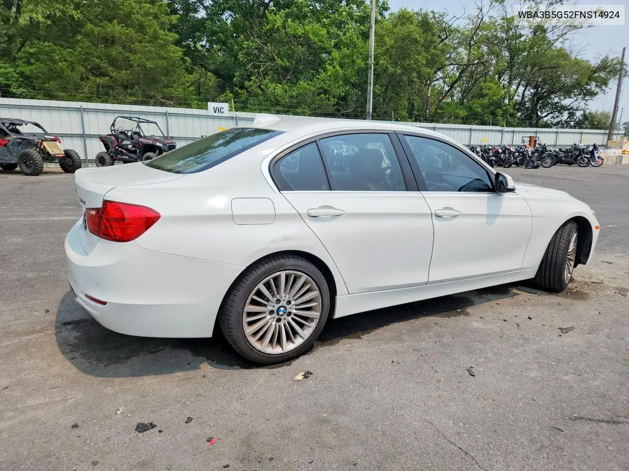 2015 BMW 328 Xi Sulev VIN: WBA3B5G52FNS14924 Lot: 60940316