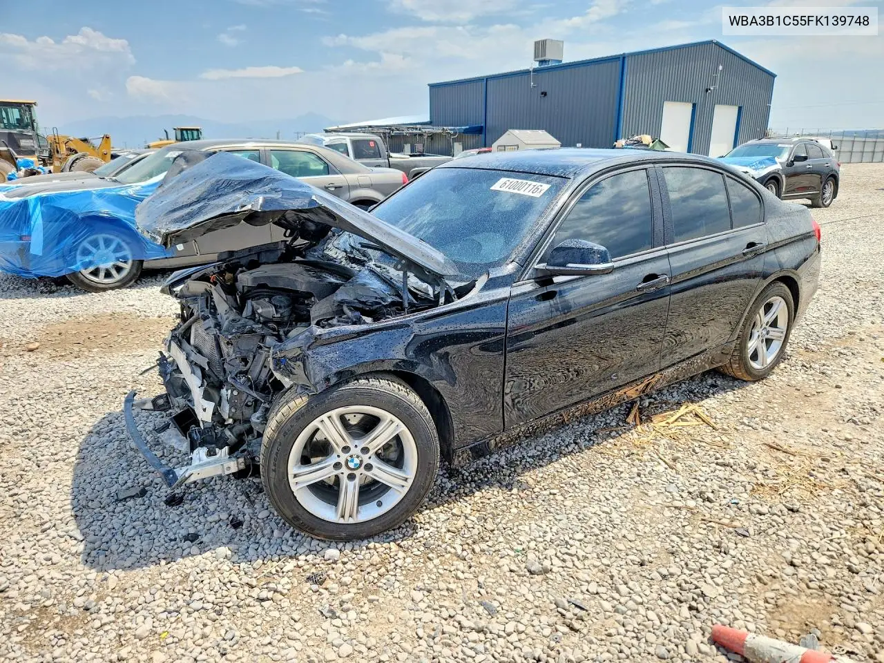 2015 BMW 320 I VIN: WBA3B1C55FK139748 Lot: 61000116