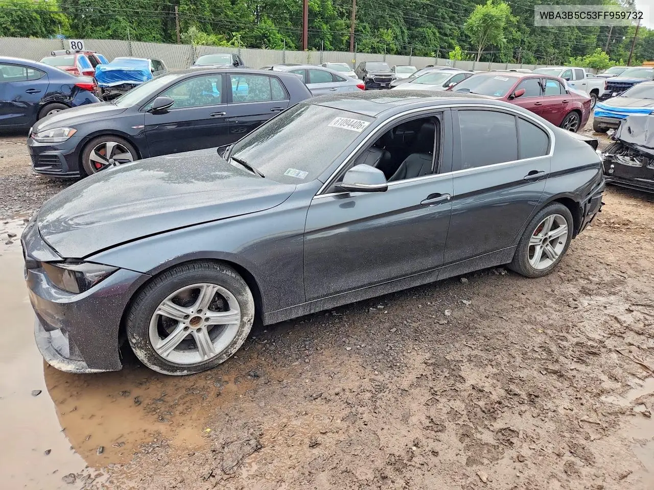 2015 BMW 328 Xi Sulev VIN: WBA3B5C53FF959732 Lot: 61094406