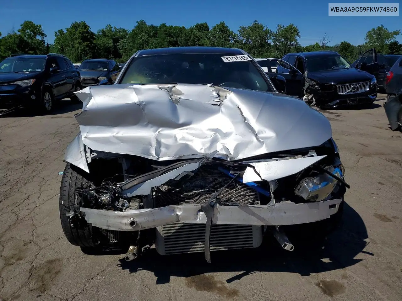 2015 BMW 335 I VIN: WBA3A9C59FKW74860 Lot: 61212166
