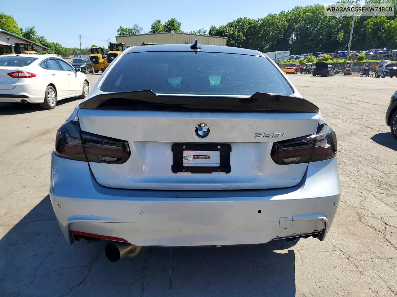 2015 BMW 335 I VIN: WBA3A9C59FKW74860 Lot: 61212166