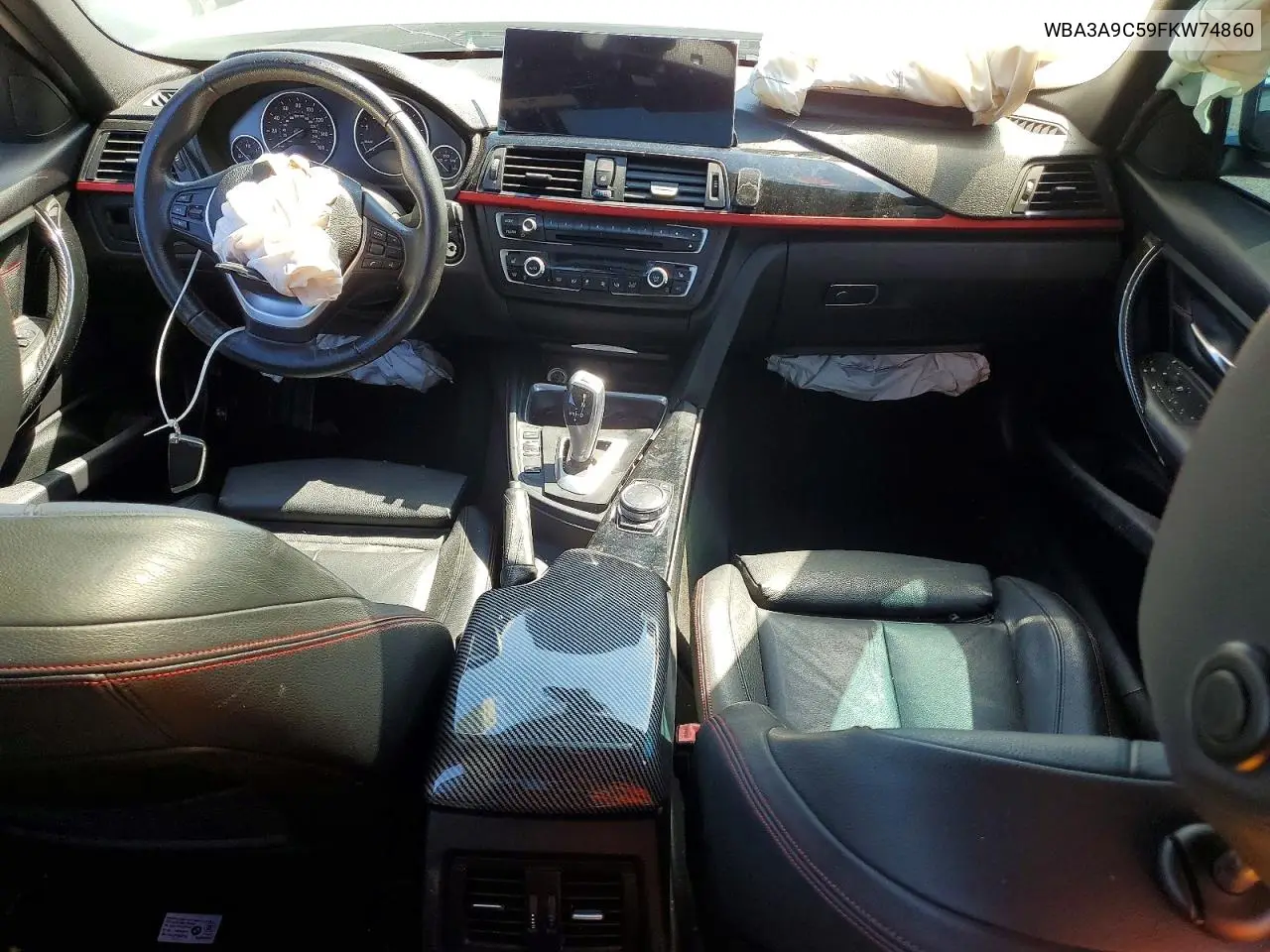 2015 BMW 335 I VIN: WBA3A9C59FKW74860 Lot: 61212166