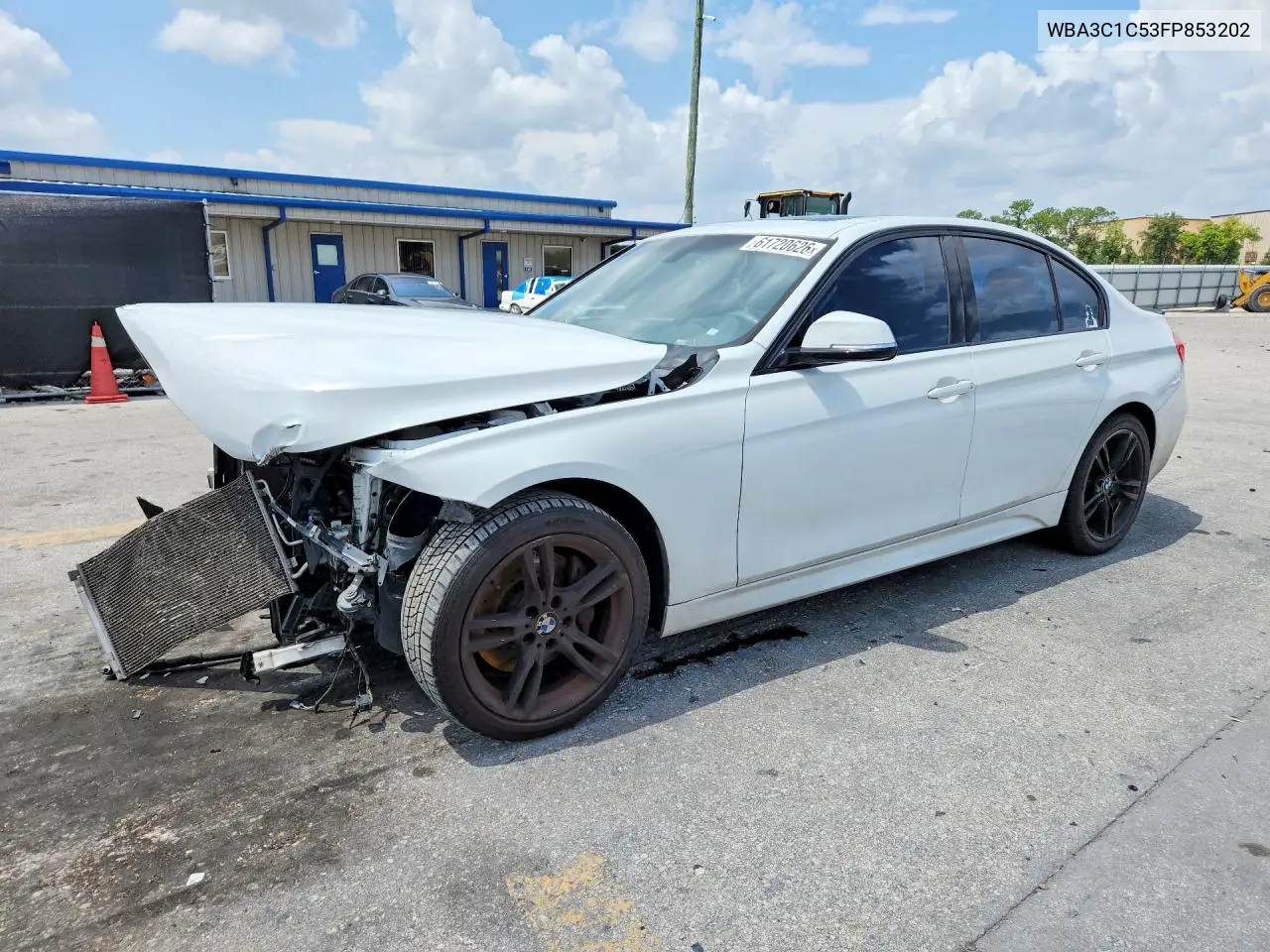 2015 BMW 328 I Sulev VIN: WBA3C1C53FP853202 Lot: 61720626