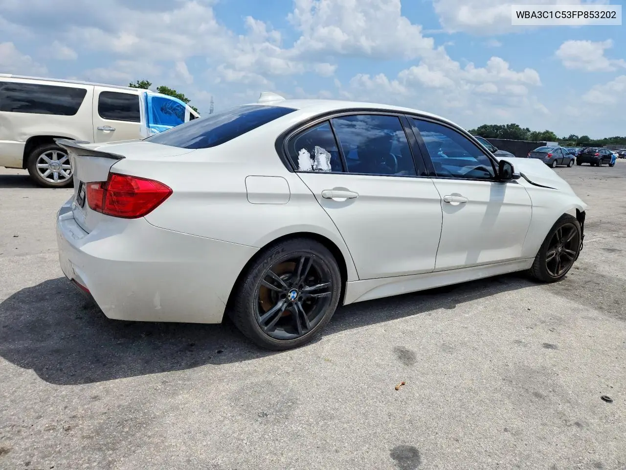 2015 BMW 328 I Sulev VIN: WBA3C1C53FP853202 Lot: 61720626