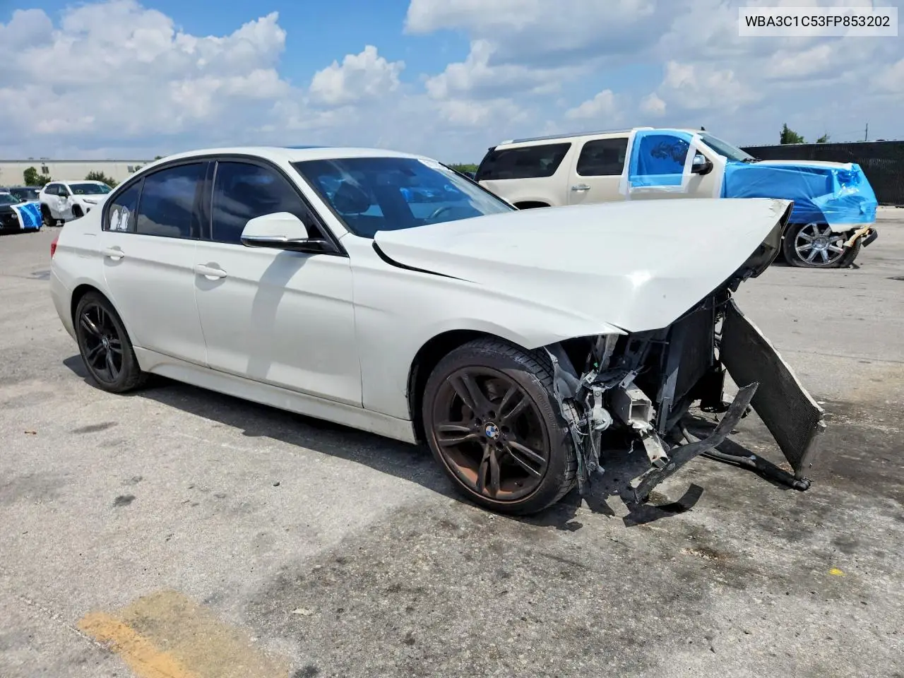 2015 BMW 328 I Sulev VIN: WBA3C1C53FP853202 Lot: 61720626