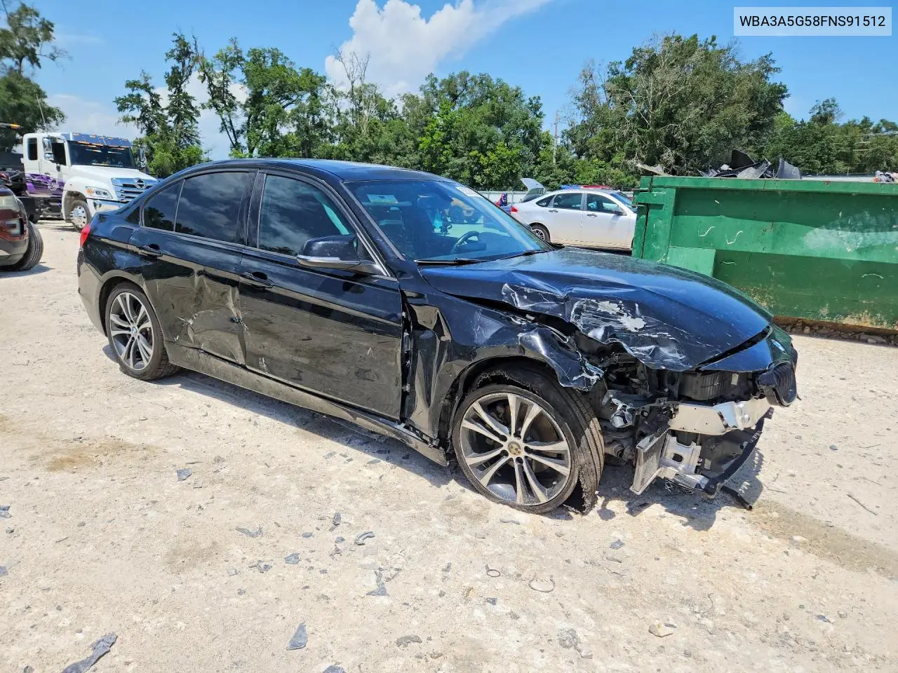 2015 BMW 328 I VIN: WBA3A5G58FNS91512 Lot: 62038336