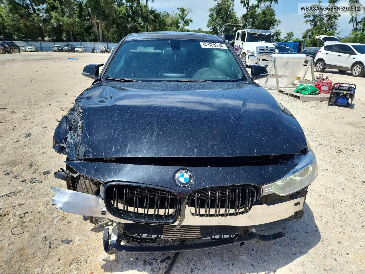 2015 BMW 328 I VIN: WBA3A5G58FNS91512 Lot: 62038336