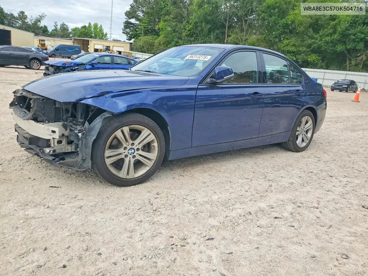 2016 BMW 328 Xi Sulev VIN: WBA8E3C57GK504716 Lot: 56313276