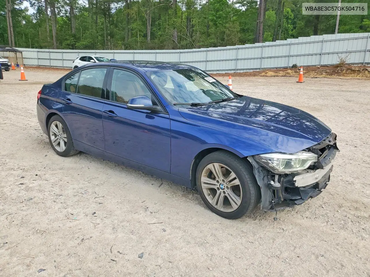 2016 BMW 328 Xi Sulev VIN: WBA8E3C57GK504716 Lot: 56313276