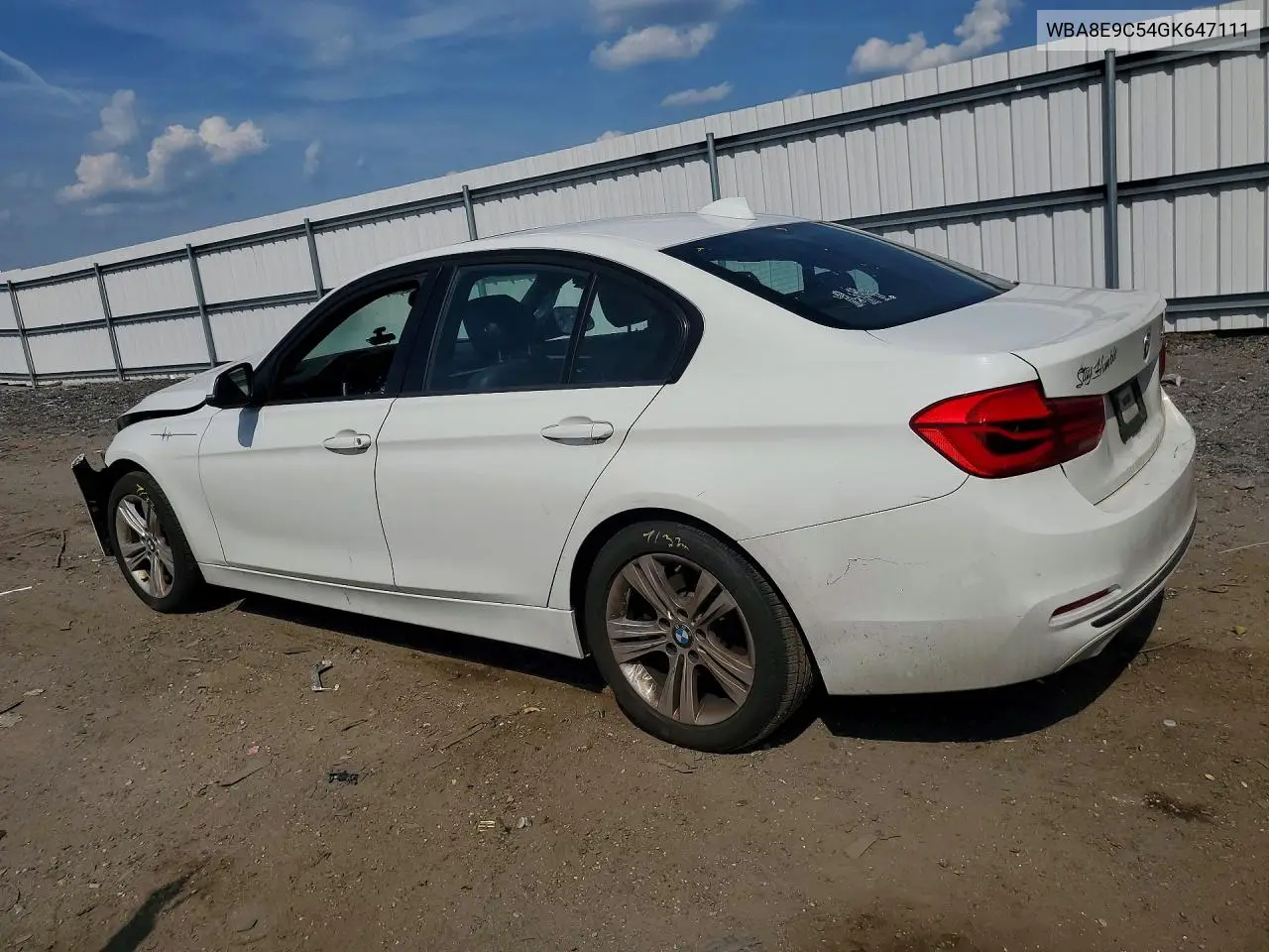 2016 BMW 328 I Sulev VIN: WBA8E9C54GK647111 Lot: 57152196