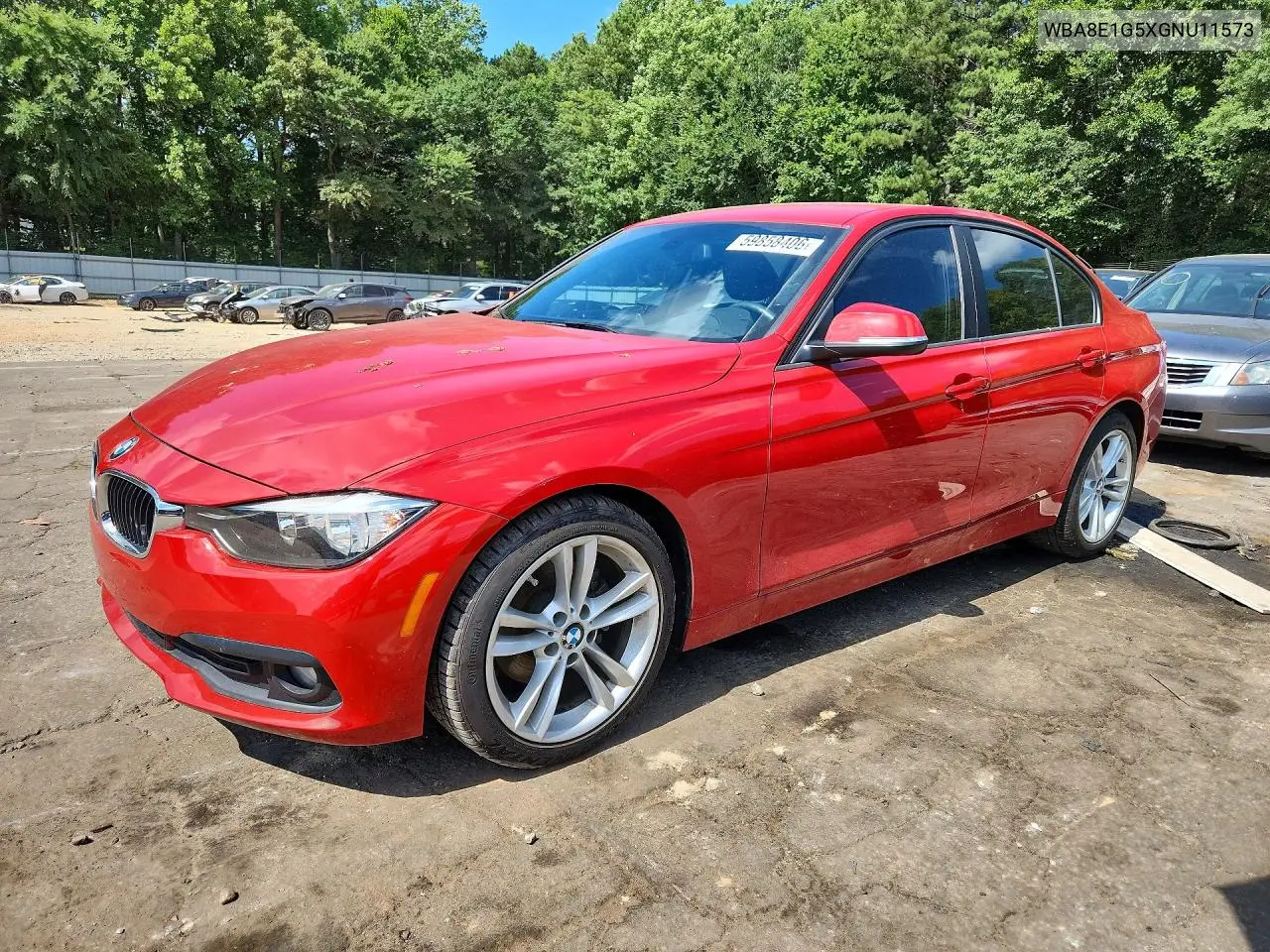 2016 BMW 320 I VIN: WBA8E1G5XGNU11573 Lot: 59858406