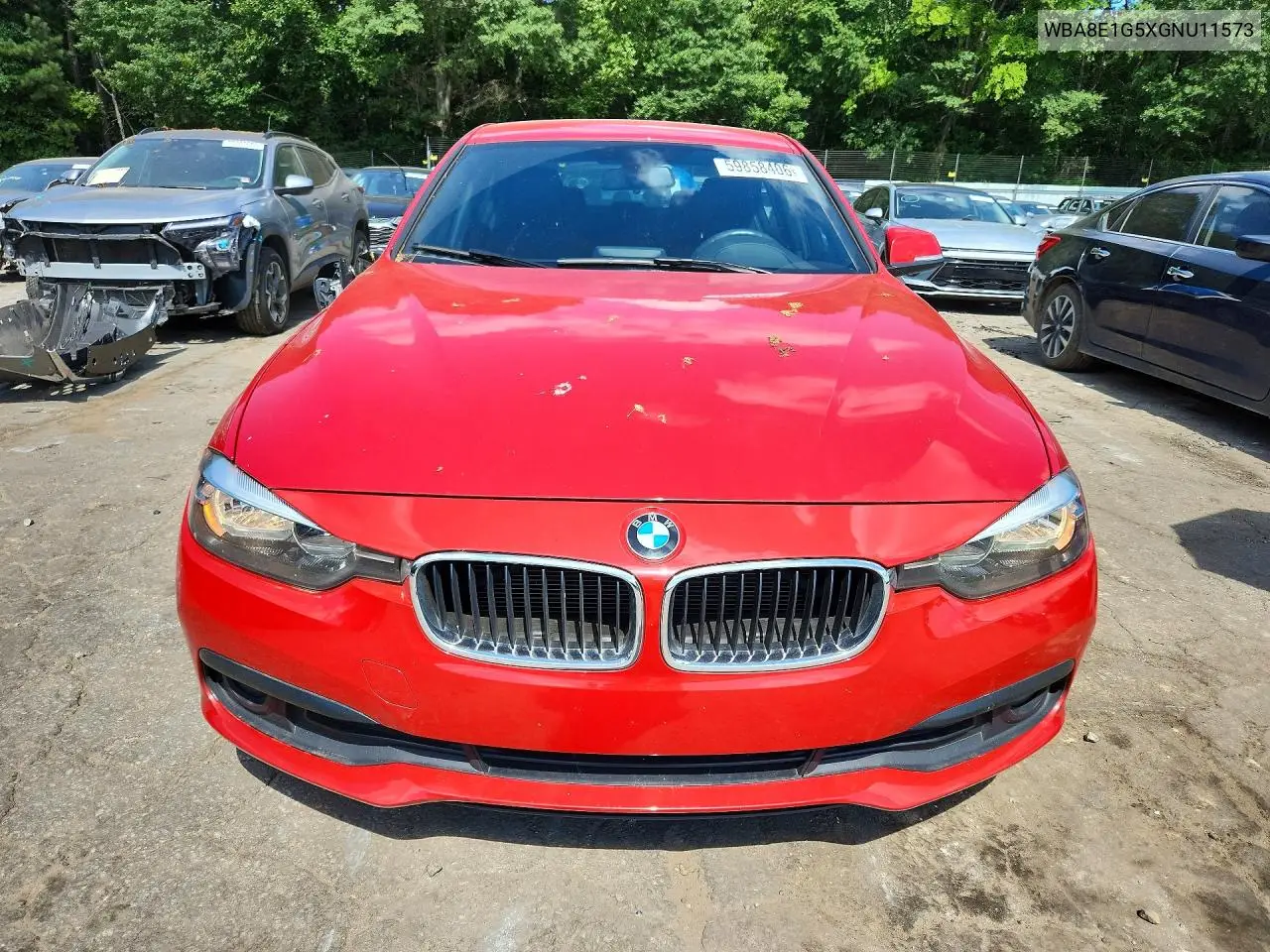 2016 BMW 320 I VIN: WBA8E1G5XGNU11573 Lot: 59858406