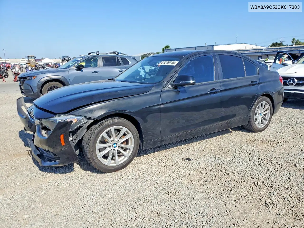 2016 BMW 320 I VIN: WBA8A9C53GK617383 Lot: 61249616
