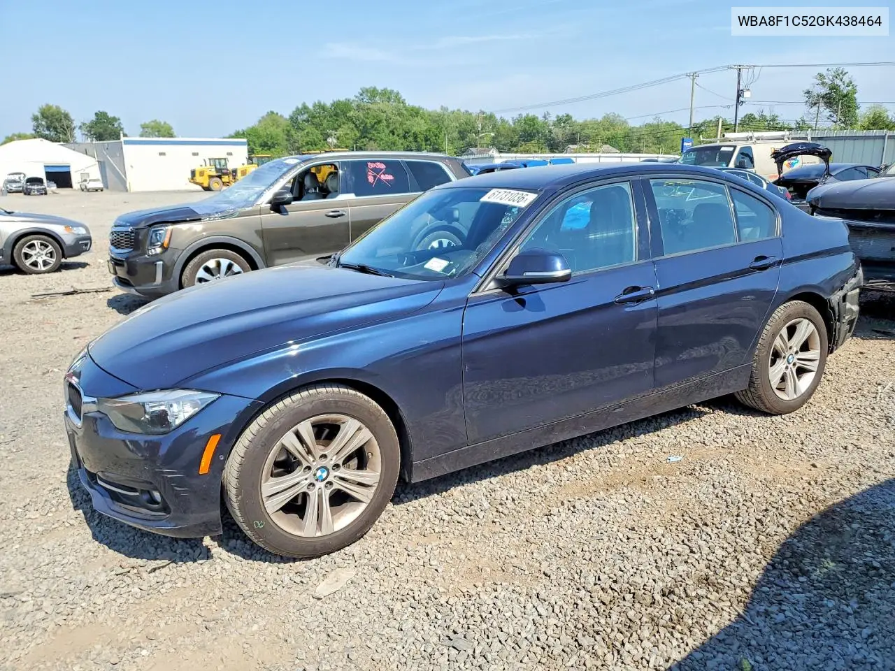 2016 BMW 328 D xDrive VIN: WBA8F1C52GK438464 Lot: 61731036