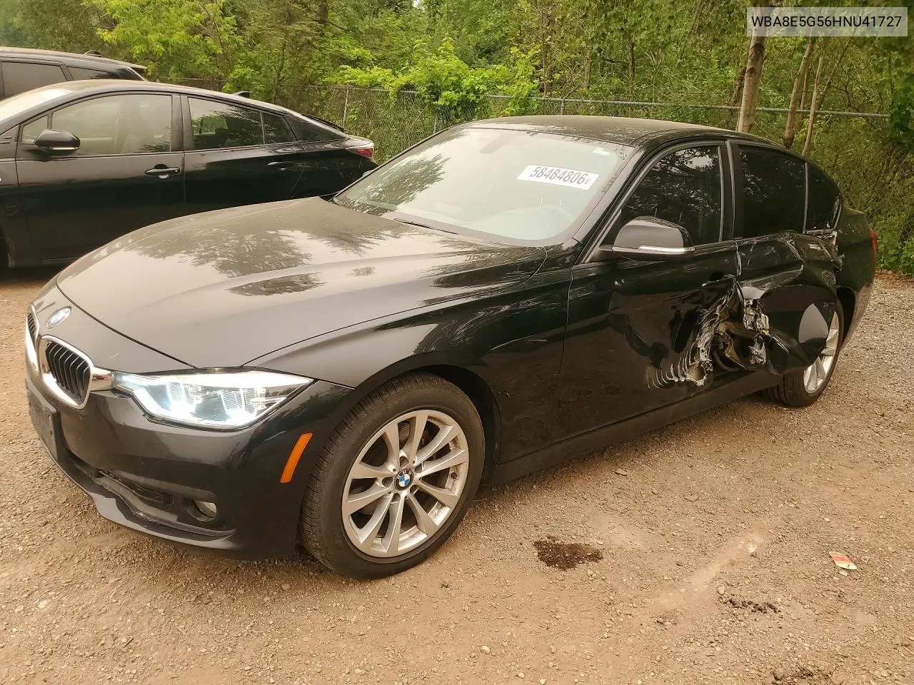 2017 BMW 320 Xi VIN: WBA8E5G56HNU41727 Lot: 58484806