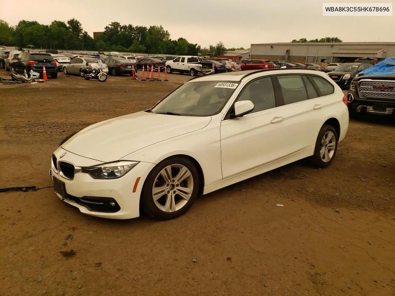 2017 BMW 330 Xi VIN: WBA8K3C55HK678696 Lot: 60931336