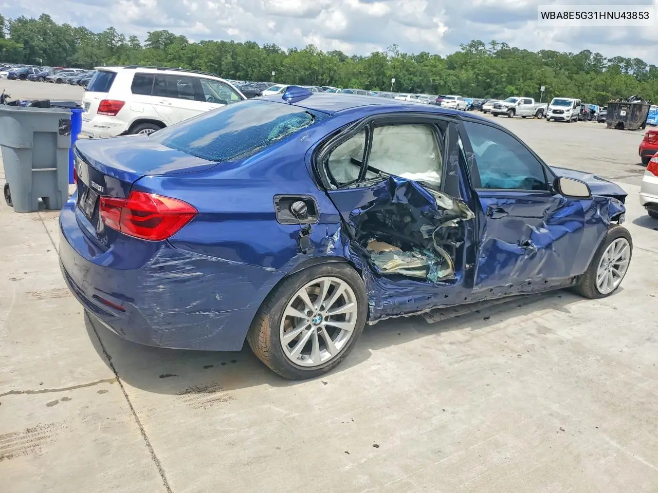 2017 BMW 320 Xi VIN: WBA8E5G31HNU43853 Lot: 61079166