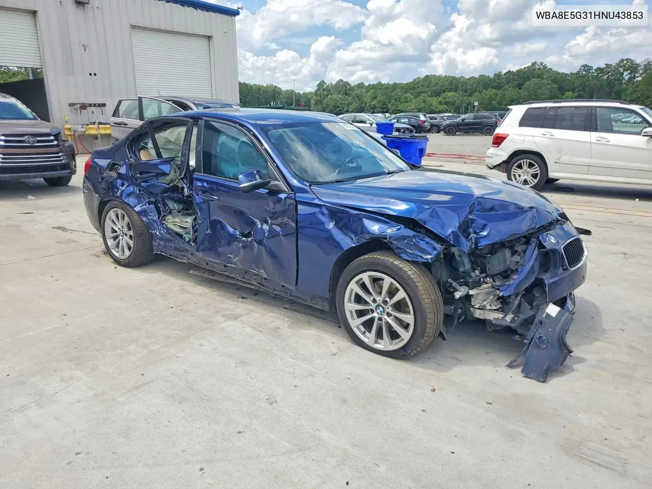 2017 BMW 320 Xi VIN: WBA8E5G31HNU43853 Lot: 61079166