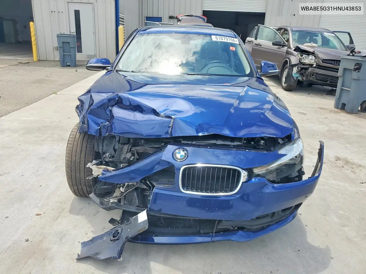 2017 BMW 320 Xi VIN: WBA8E5G31HNU43853 Lot: 61079166