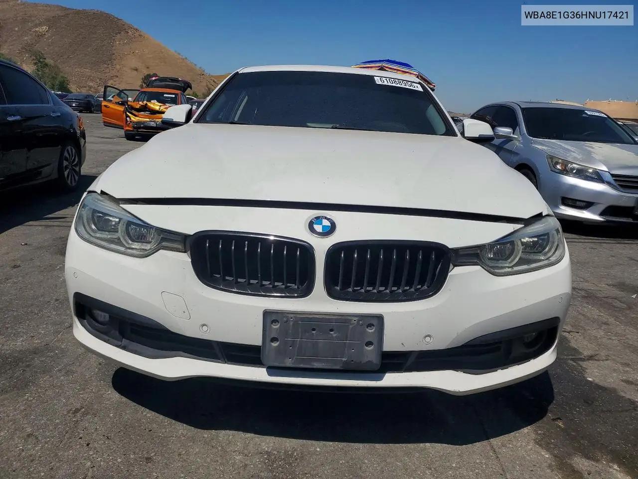 2017 BMW 320 I VIN: WBA8E1G36HNU17421 Lot: 61088956