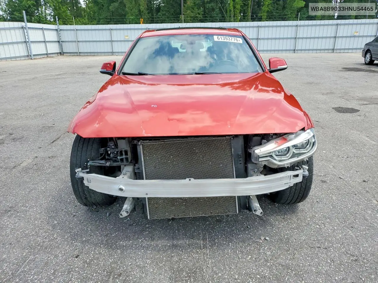 2017 BMW 330 I VIN: WBA8B9G33HNU54465 Lot: 61393776