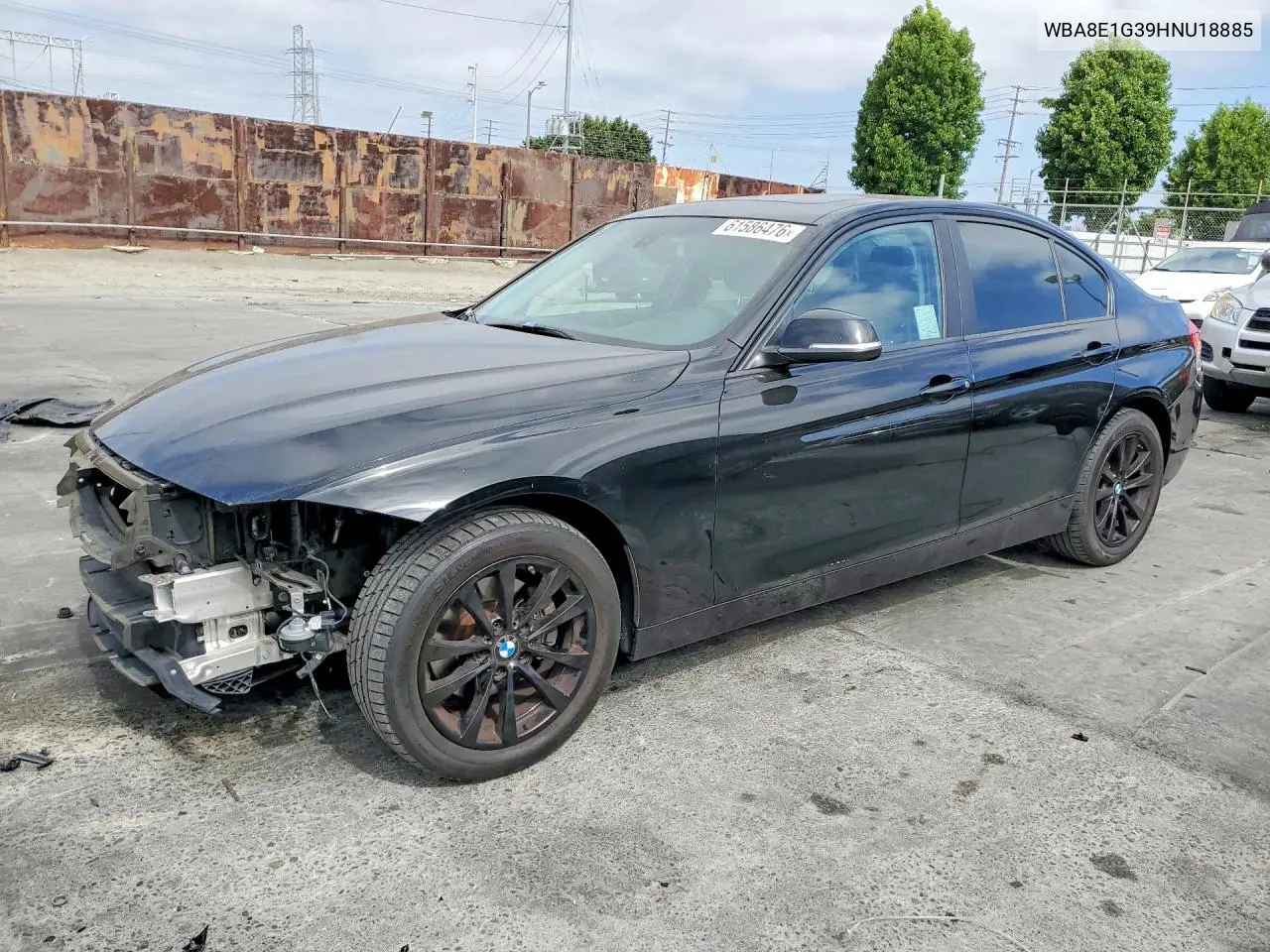 2017 BMW 320 I VIN: WBA8E1G39HNU18885 Lot: 61586476