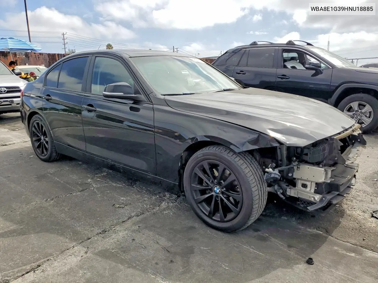 2017 BMW 320 I VIN: WBA8E1G39HNU18885 Lot: 61586476