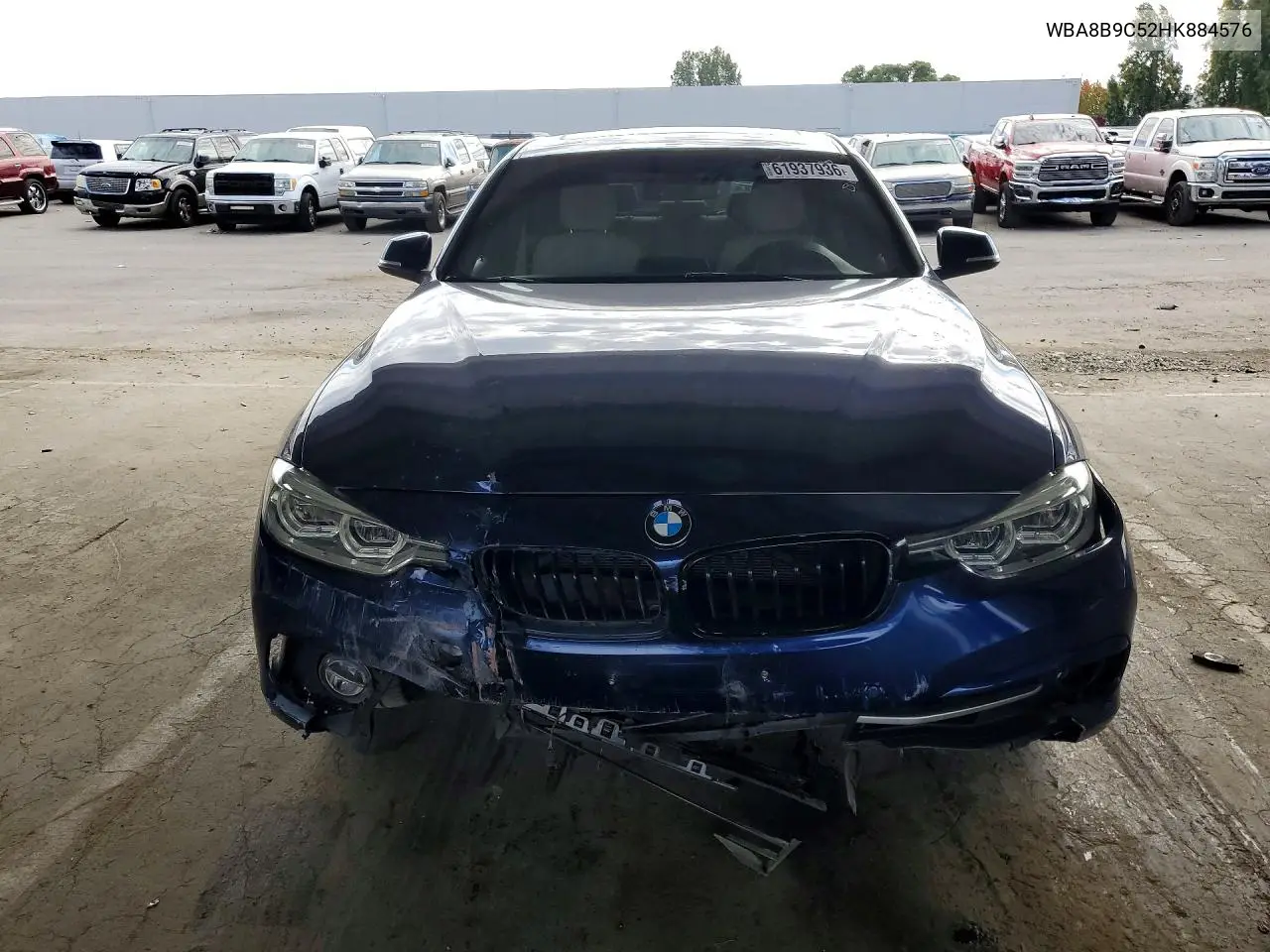 2017 BMW 330 I VIN: WBA8B9C52HK884576 Lot: 61937936