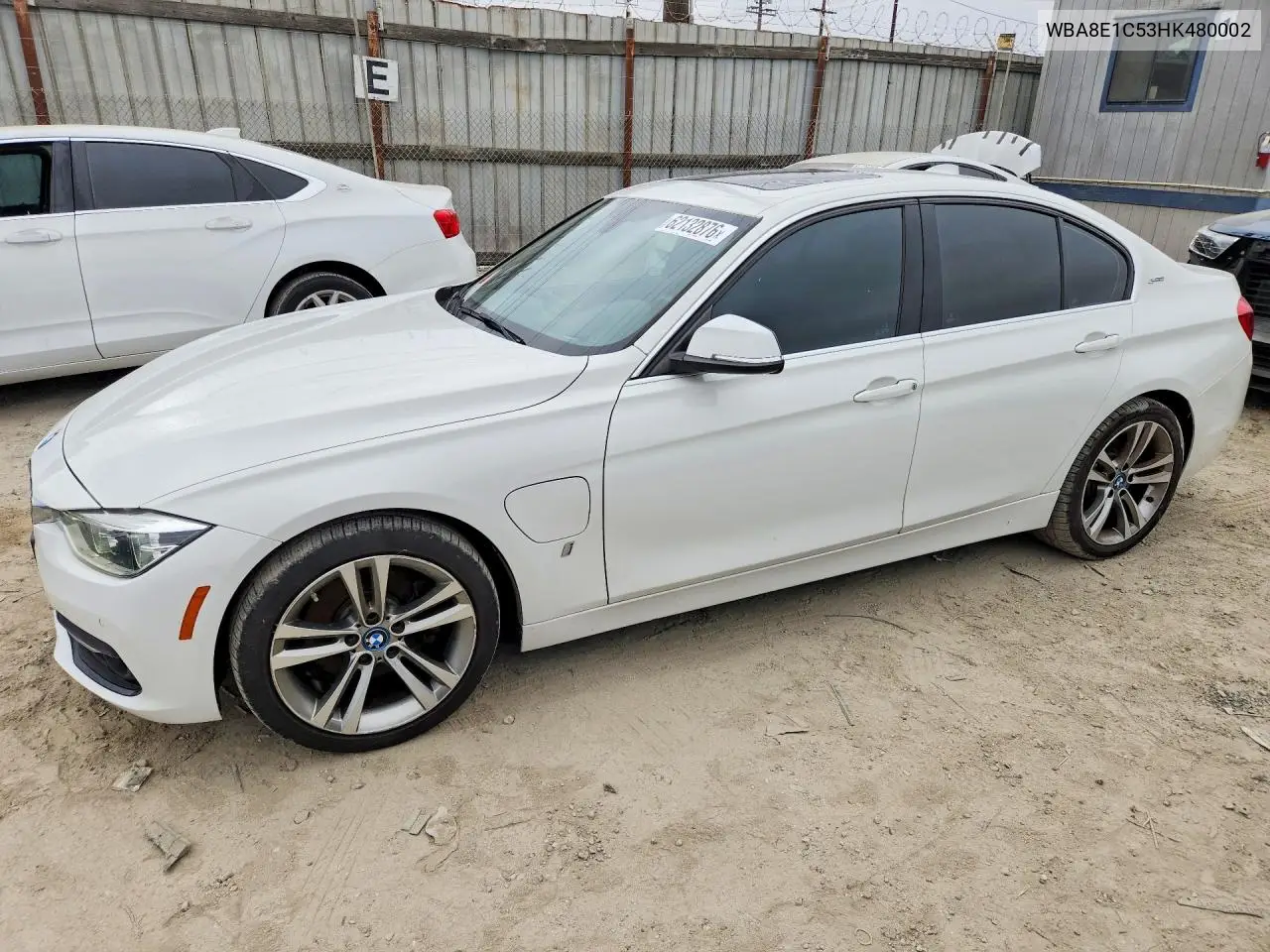 2017 BMW 330E VIN: WBA8E1C53HK480002 Lot: 62132876