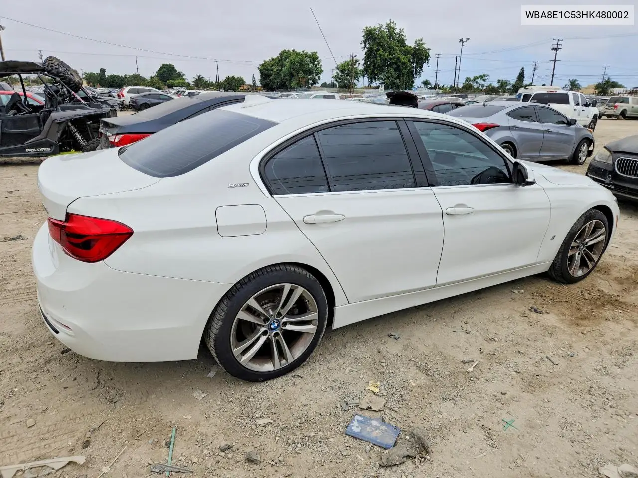 2017 BMW 330E VIN: WBA8E1C53HK480002 Lot: 62132876