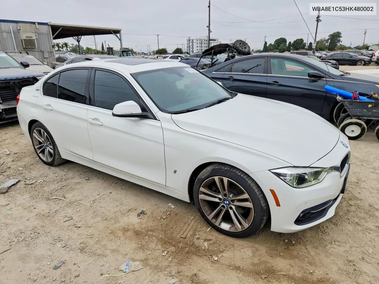 2017 BMW 330E VIN: WBA8E1C53HK480002 Lot: 62132876