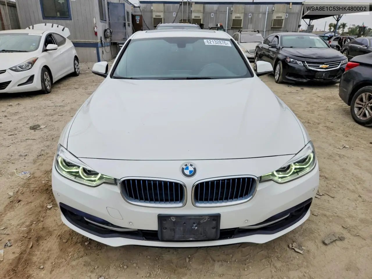 2017 BMW 330E VIN: WBA8E1C53HK480002 Lot: 62132876