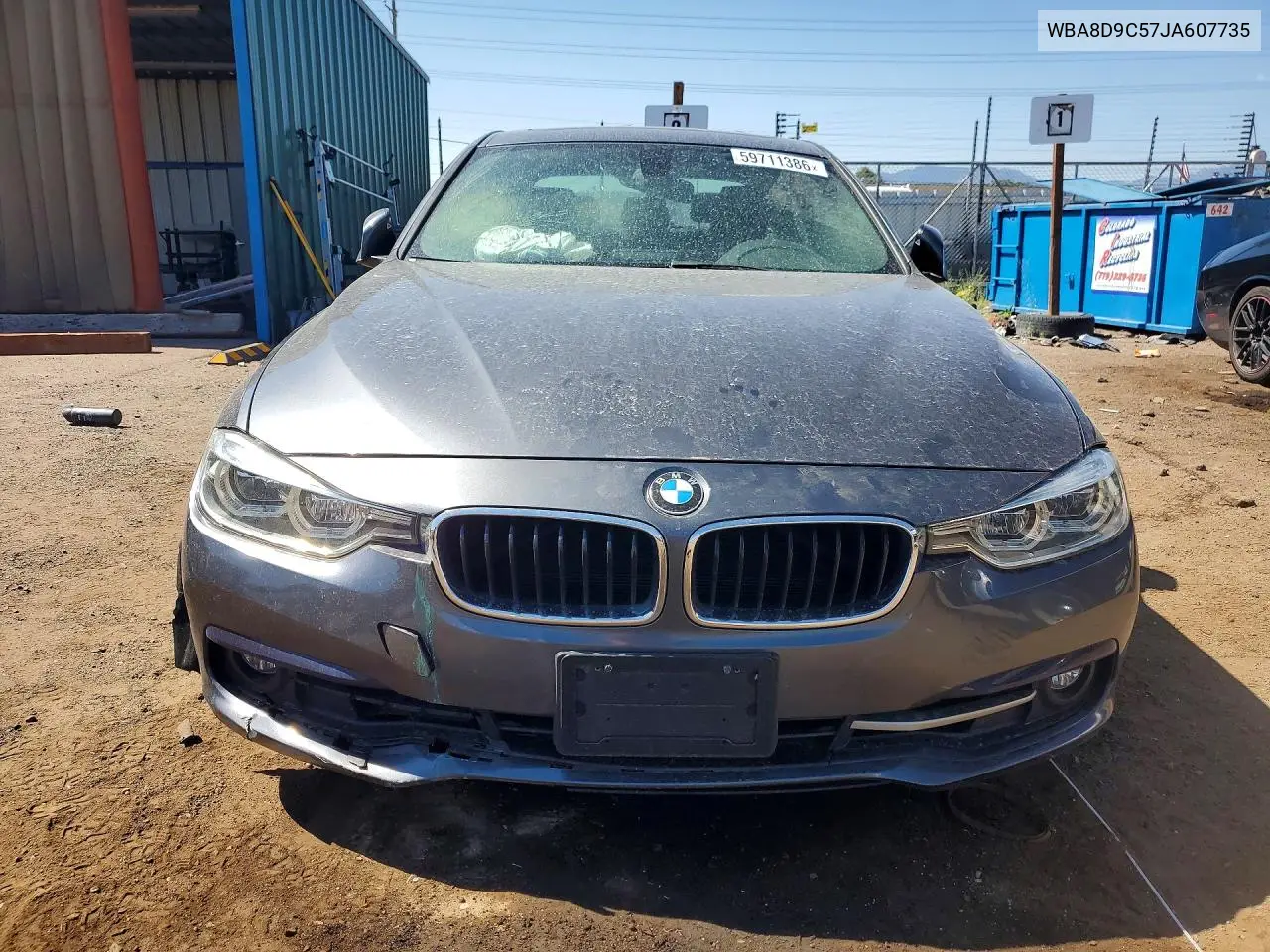 2018 BMW 330 Xi VIN: WBA8D9C57JA607735 Lot: 59711386