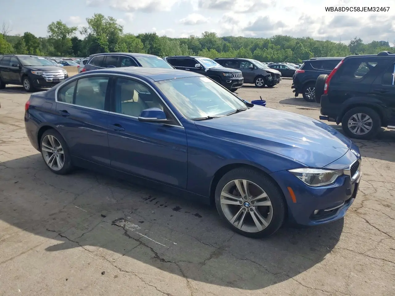 2018 BMW 330 Xi VIN: WBA8D9C58JEM32467 Lot: 61767356
