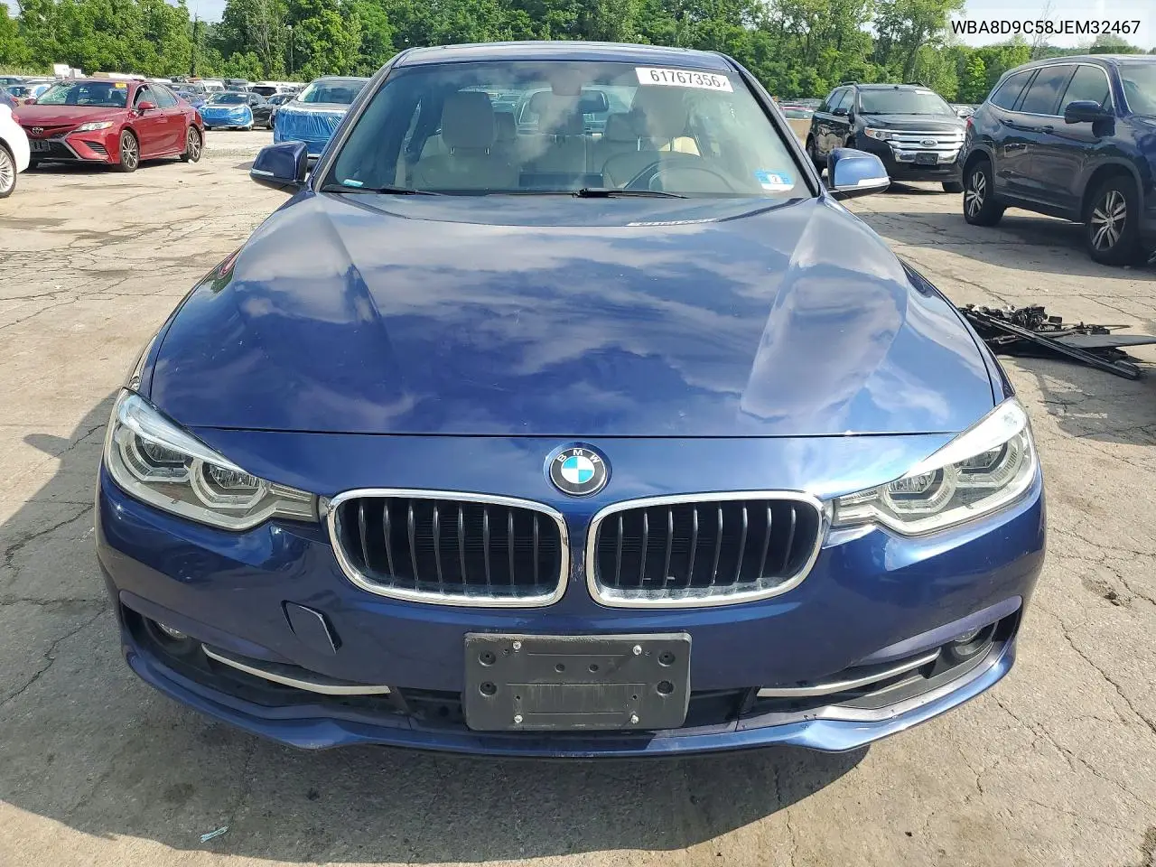 2018 BMW 330 Xi VIN: WBA8D9C58JEM32467 Lot: 61767356