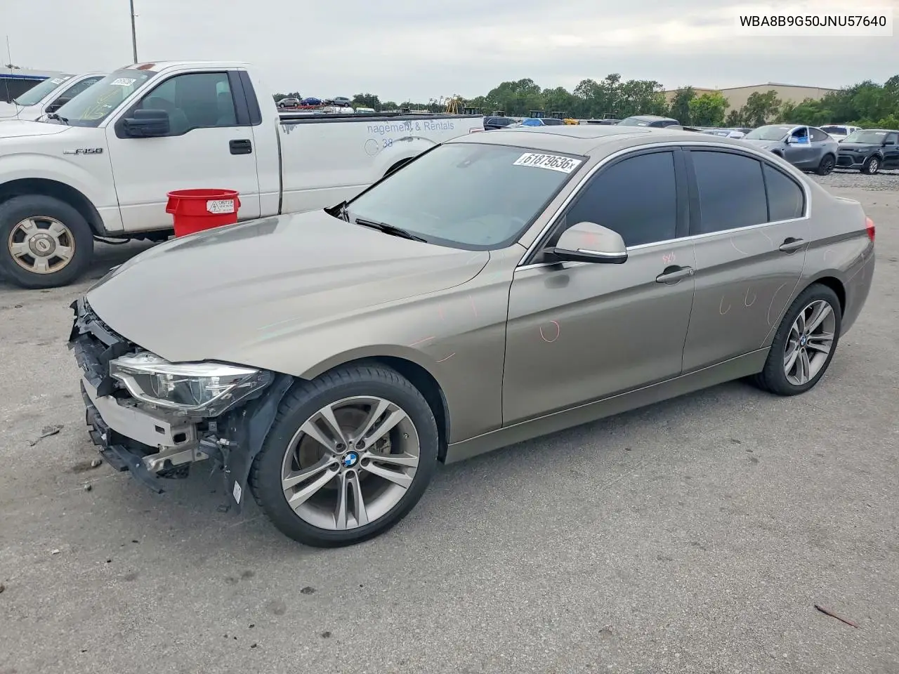 2018 BMW 330 I VIN: WBA8B9G50JNU57640 Lot: 61879636
