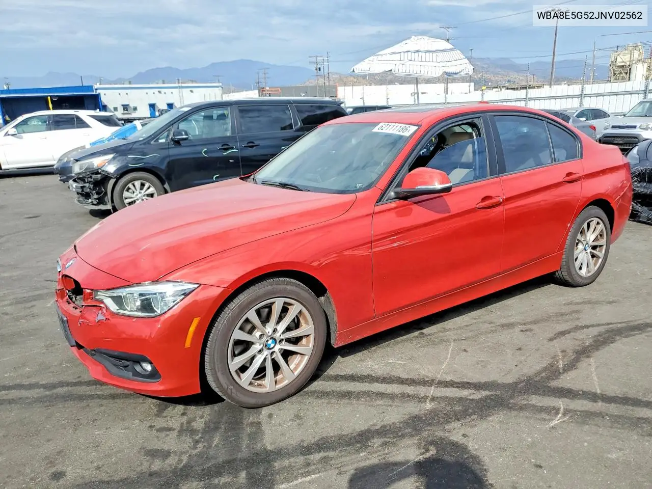 2018 BMW 320 Xi VIN: WBA8E5G52JNV02562 Lot: 62111186