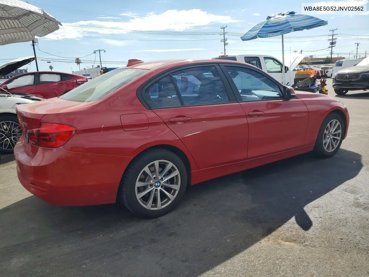 2018 BMW 320 Xi VIN: WBA8E5G52JNV02562 Lot: 62111186