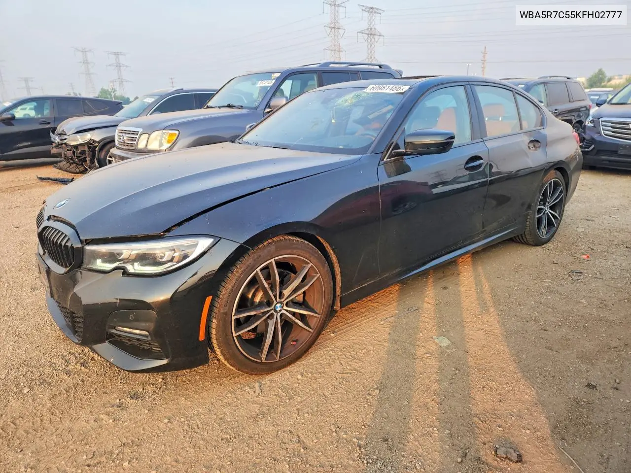 2019 BMW 330Xi VIN: WBA5R7C55KFH02777 Lot: 60981486