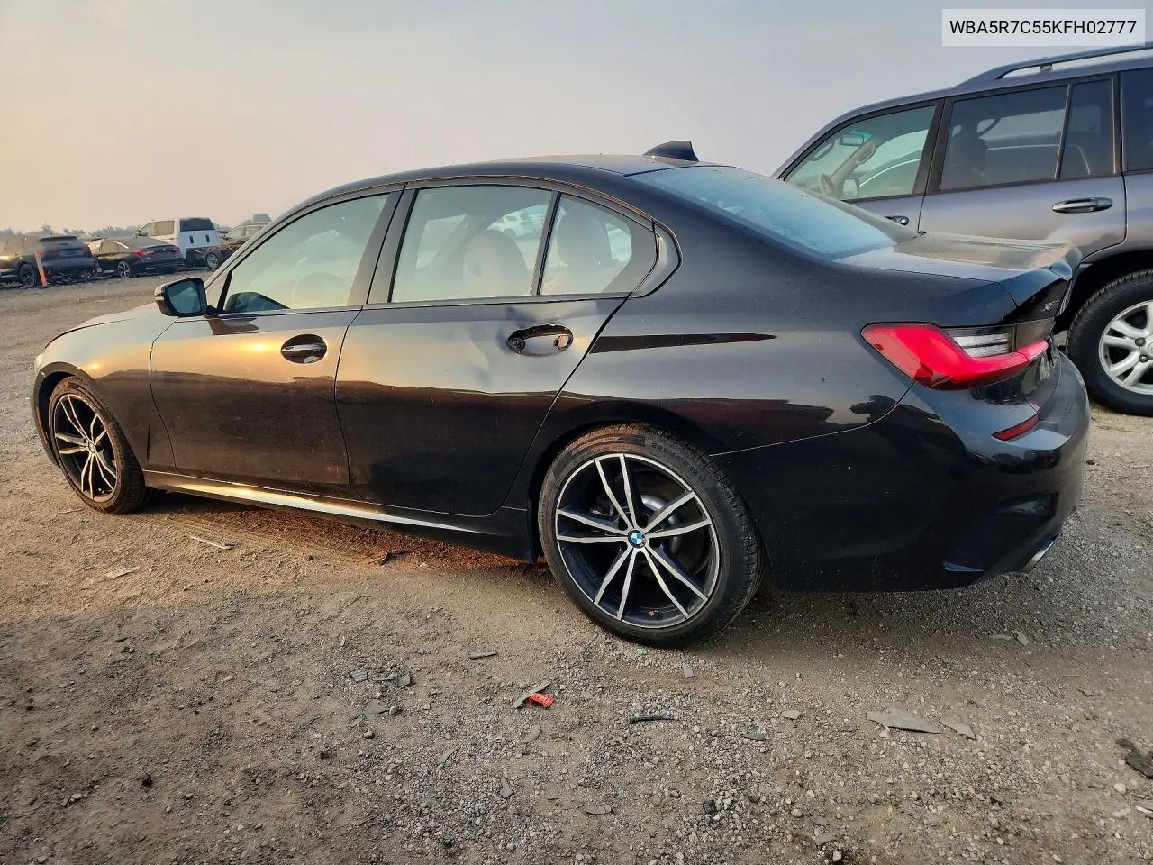 2019 BMW 330Xi VIN: WBA5R7C55KFH02777 Lot: 60981486