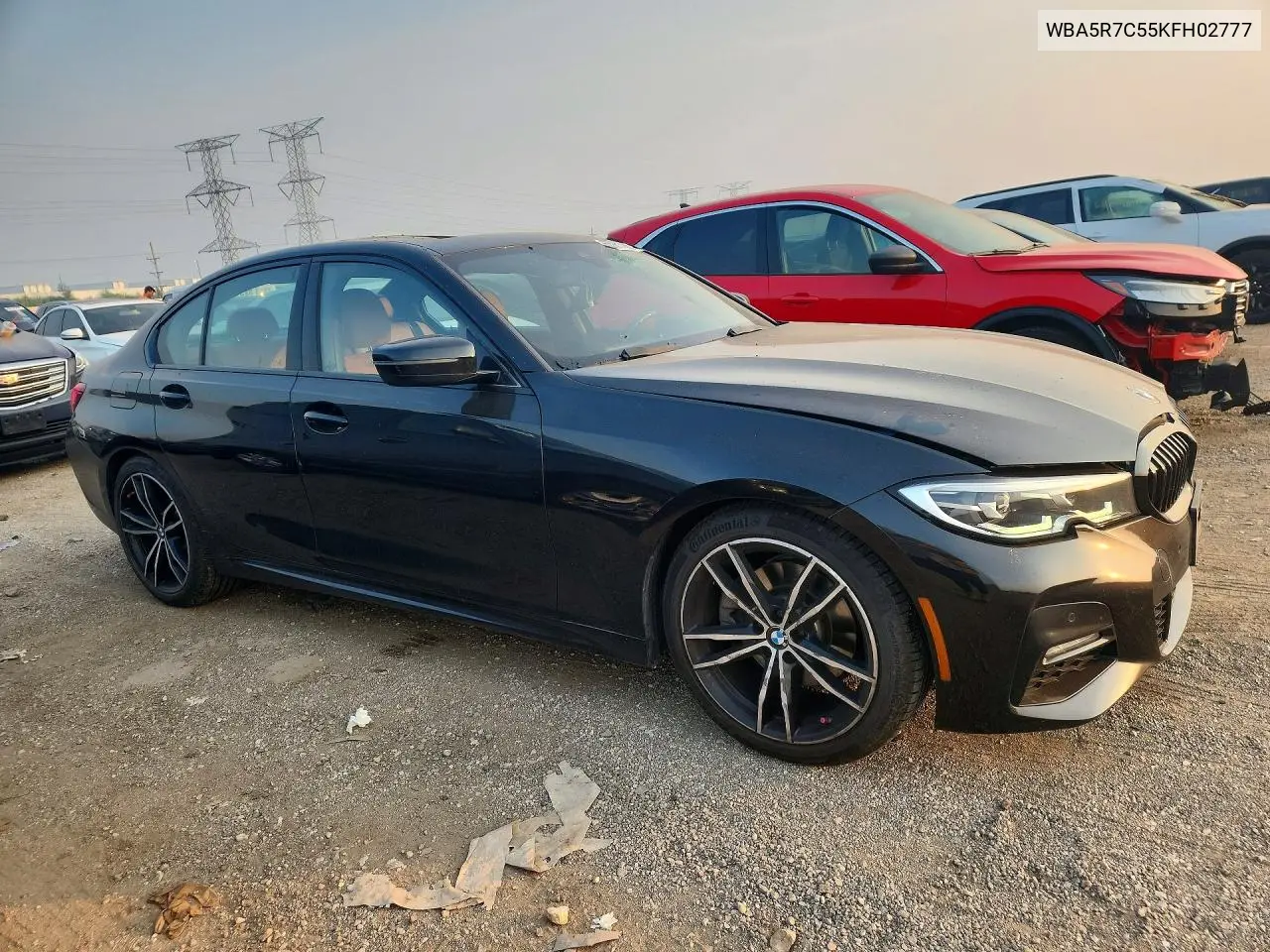 2019 BMW 330Xi VIN: WBA5R7C55KFH02777 Lot: 60981486