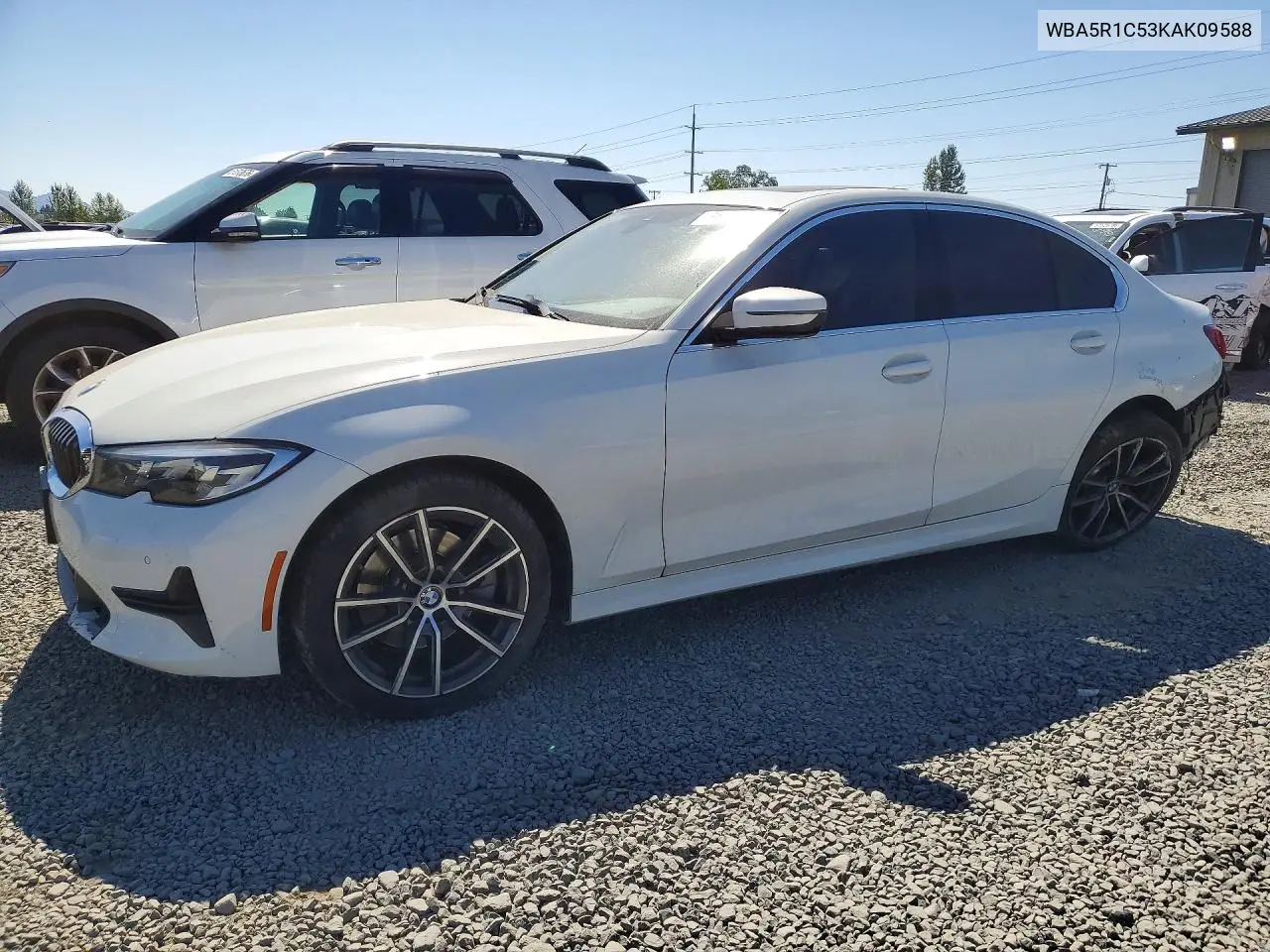 2019 BMW 330I VIN: WBA5R1C53KAK09588 Lot: 61239006