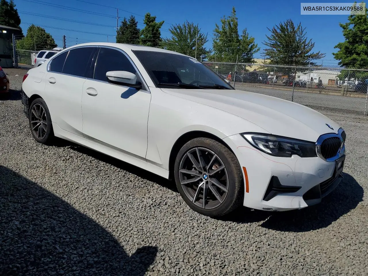 2019 BMW 330I VIN: WBA5R1C53KAK09588 Lot: 61239006