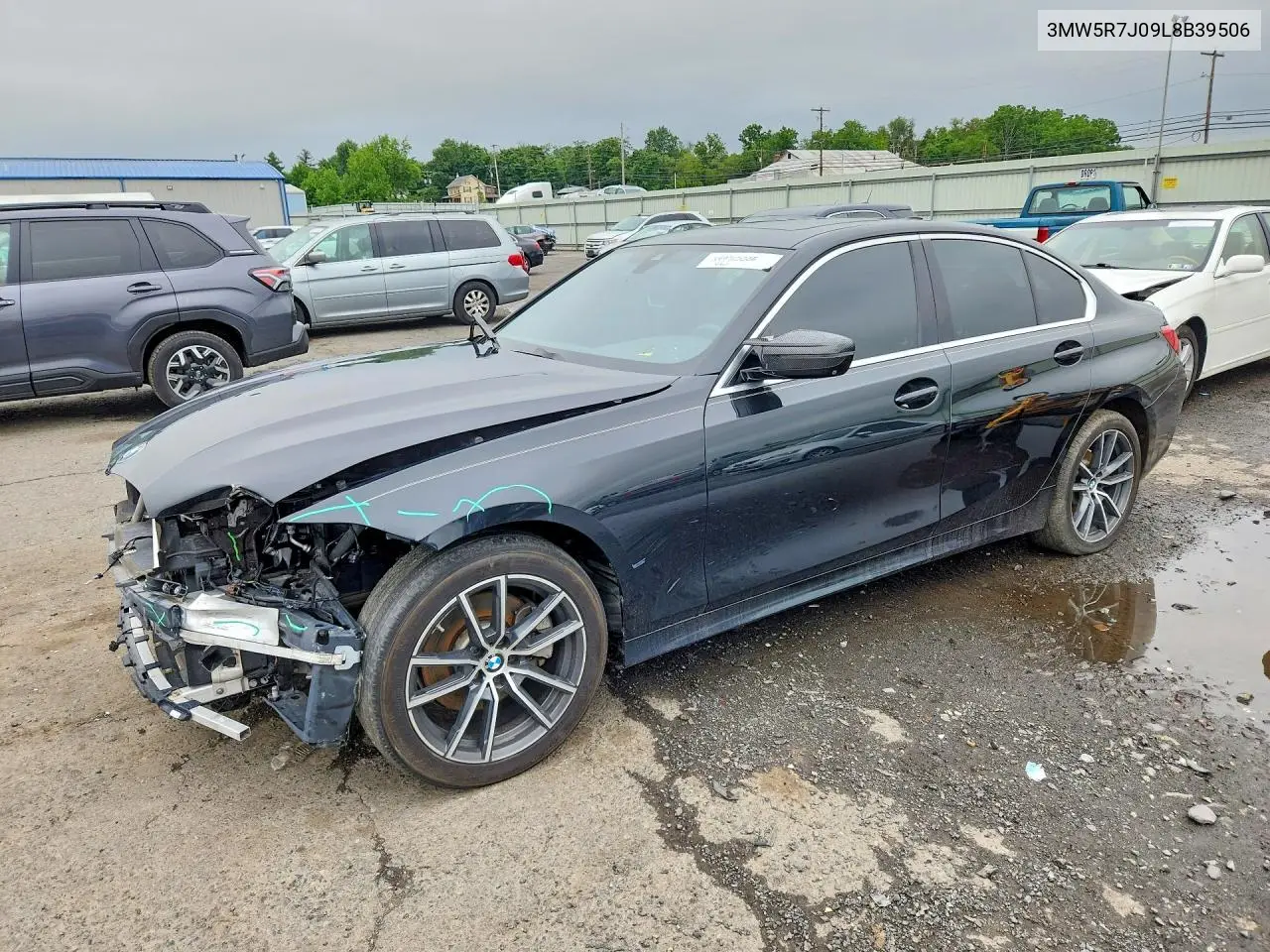 2020 BMW 330Xi VIN: 3MW5R7J09L8B39506 Lot: 59970056