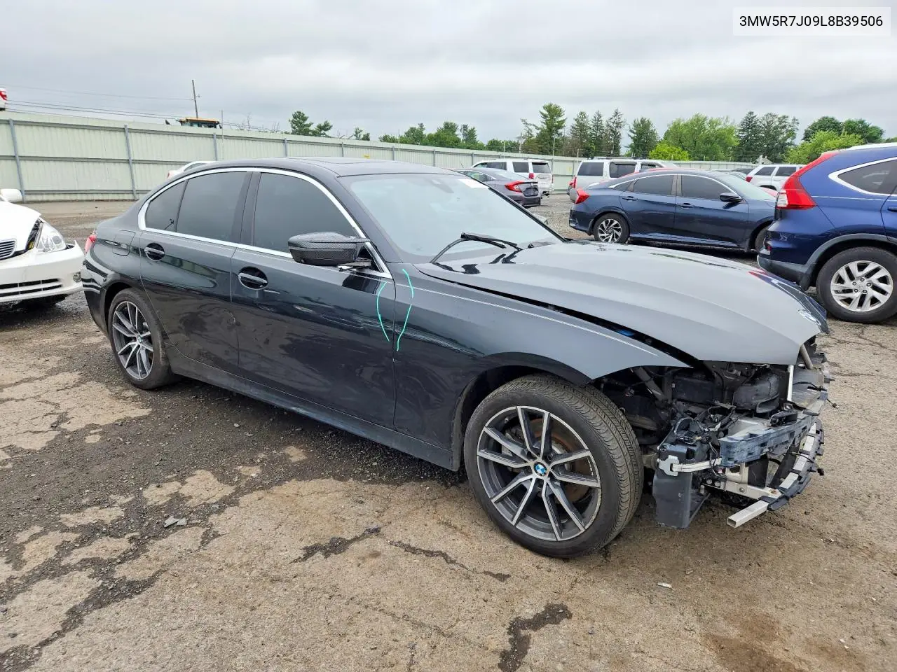 2020 BMW 330Xi VIN: 3MW5R7J09L8B39506 Lot: 59970056