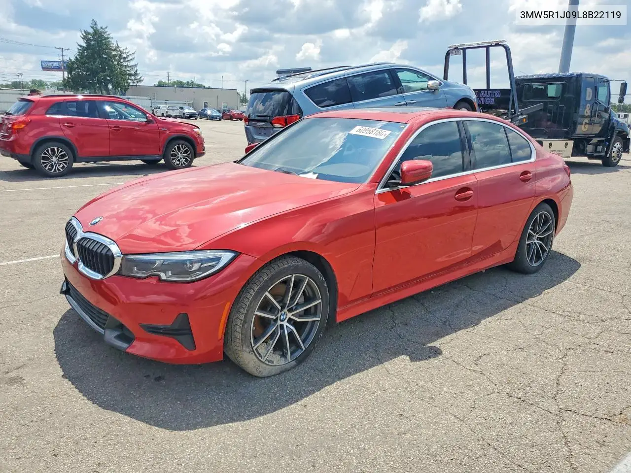 2020 BMW 330 I VIN: 3MW5R1J09L8B22119 Lot: 60958186