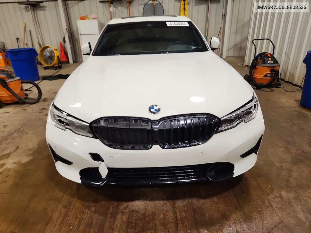 2020 BMW 330Xi VIN: 3MW5R7J06L8B08536 Lot: 61600066