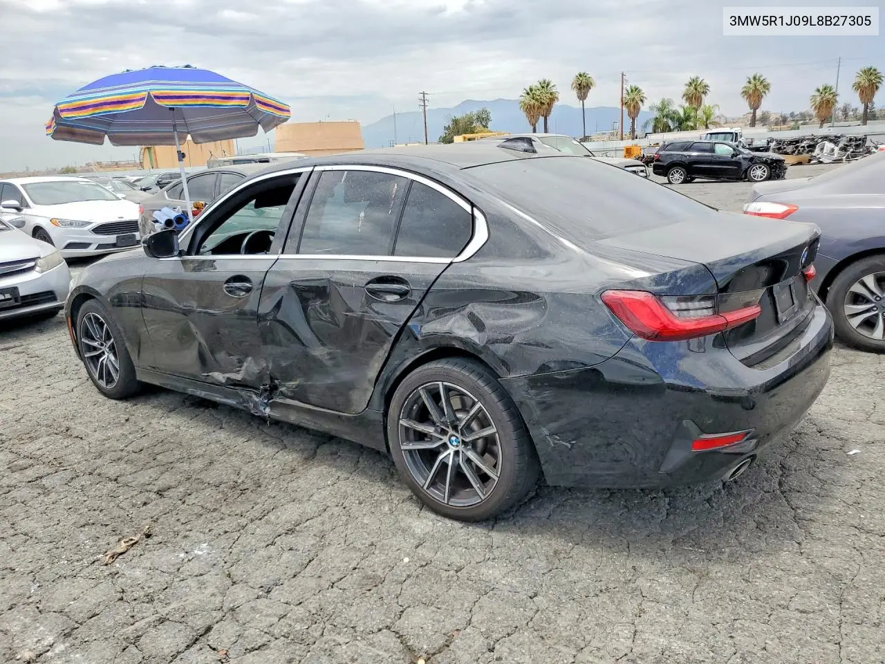 2020 BMW 330I VIN: 3MW5R1J09L8B27305 Lot: 61792636